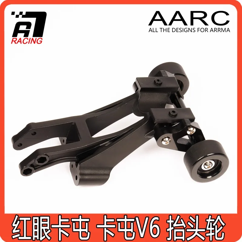 ARRMA 1/8 Outcast/Kraton V6/EXB Wheelie Bar Set- Heavy Duty Nylon Anti-Flip Roller Kit for 6S Bashing No-Drill Mounting