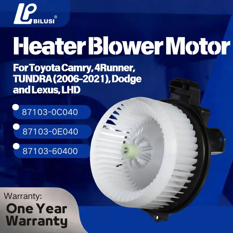 

BILUSI 87103-0C040 Двигатель вентилятора отопителя кондиционера с каркасом вентилятора для Toyota Camry, 4Runner, TUNDRA (2006-2021), Dodge и Lexus, LHD
