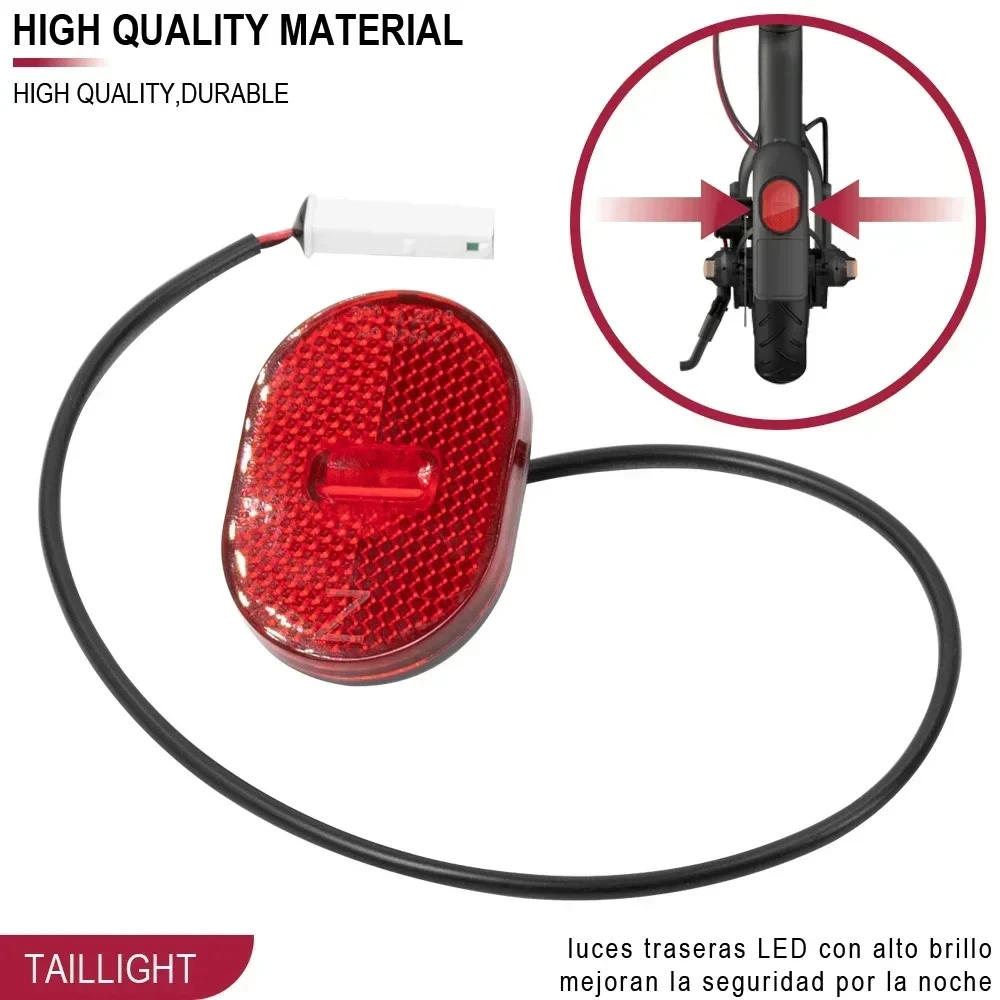 Fender Luz Traseira para Xiaomi 4 Pro, lanternas traseiras Scooter Elétrico, Lâmpada Traseira de Segurança, LED Warning Stoplight, Mudguard Brake Light