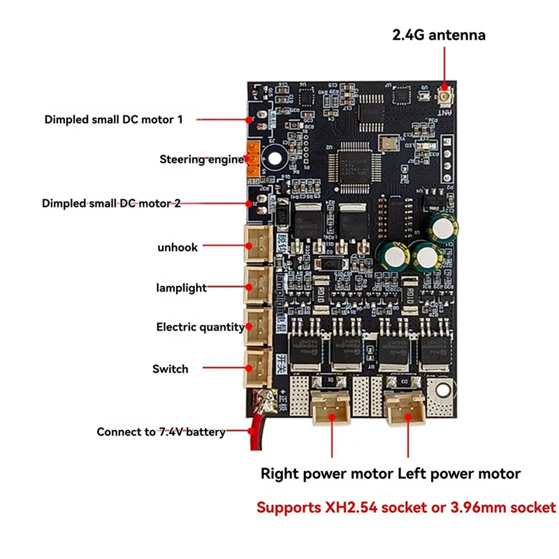 AA60-TXG3-RXG II قارب الصيد تحكم عن بعد استقبال مجلس عدة مع Unhook سرعة ثابتة كروز ل RC قارب الطعم