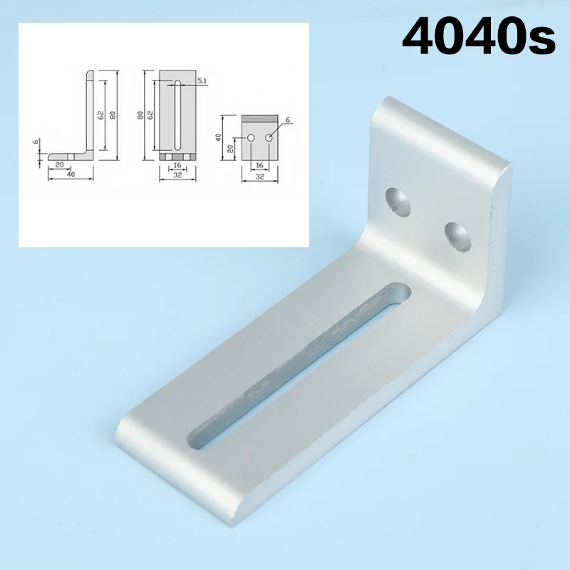 【xxx】1/2Pcs Aluminum Profile Frame Layer Plate Support Brackets 2020 3030 4040 Outer Side Fixing Parts[S14] view 5