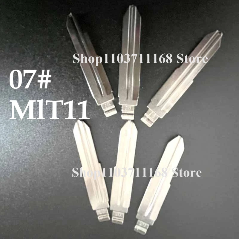 

2/6pcs 07# MIT11 MIT11R Metal Uncut Blank Flip Remote Key Blade for Mitsubishi for Keydiy KD Xhorse VVDI JMD Flip Xhorse Remotes