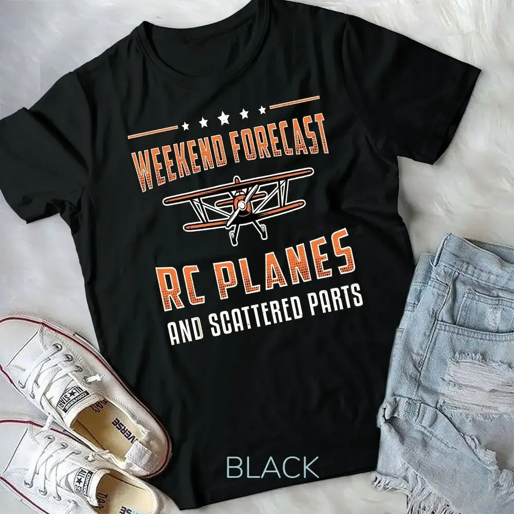 Weekend Forecast RC Planes RC Model Airplane Pilot RC Plane Unisex T-shirt High Quality 100%Cotton Short Sleeve