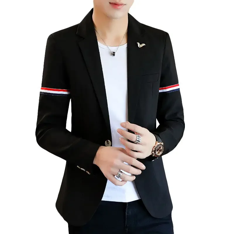 

Boutique Men's Fashion Comfortable Casual Korean Business Fashion British Style Dress Wedding Small Suit Single Western Jacket