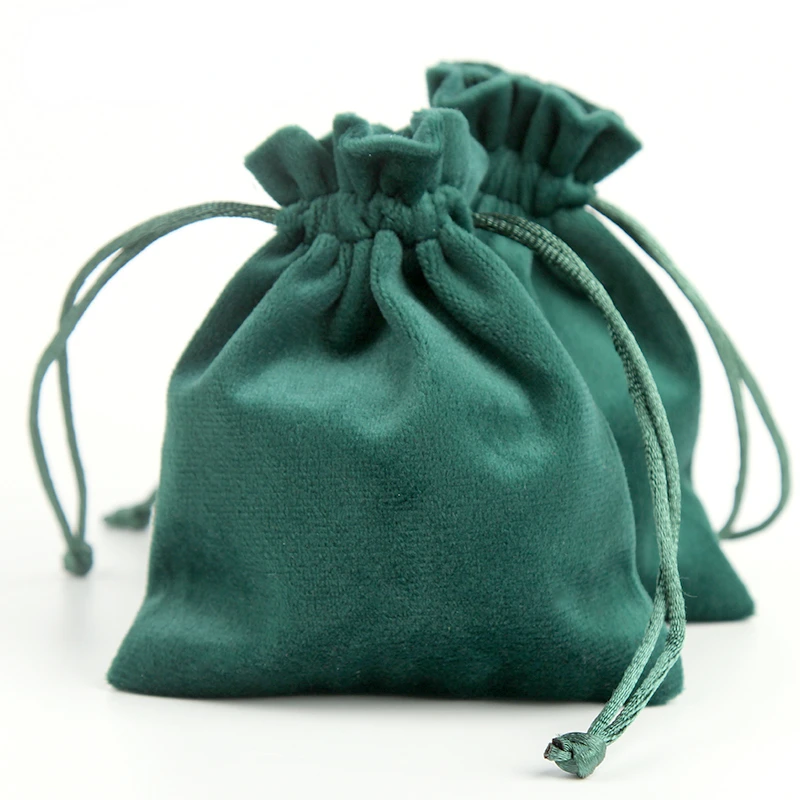 20pcs/lot Velvet Bag Gift Bags Soft Jewelry Packaging Wedding Necklace Ring Earring Drawstring Jewelry Bag Wholesale