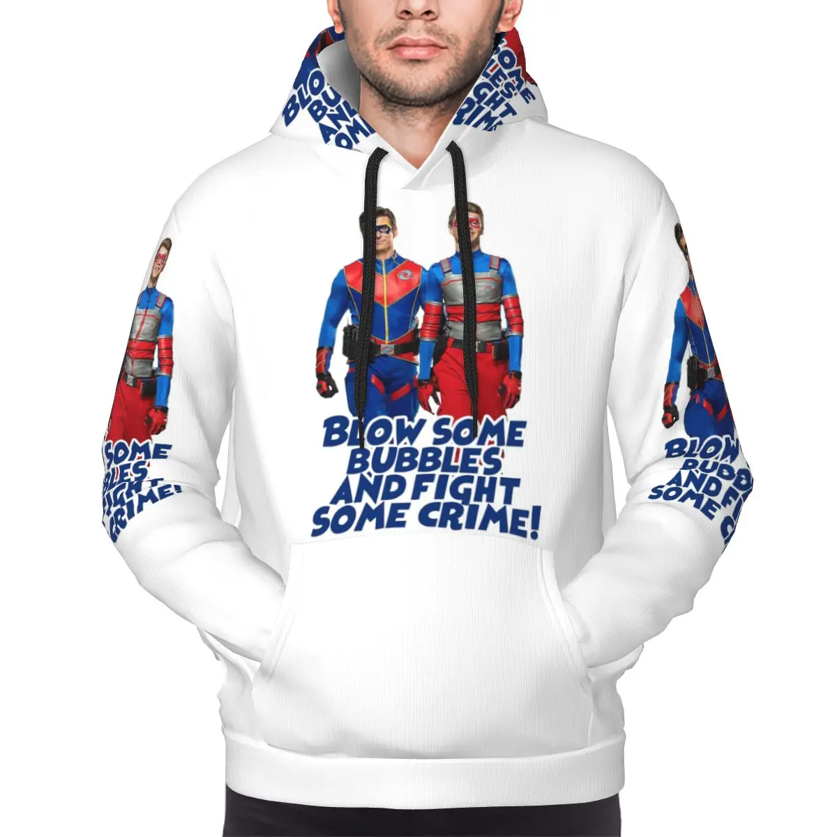 Quebra alguns bolhas e luta alguns crime henry perigo moletom com capuz harajuku pulôver outono masculino feminino moletom manga comprida tops