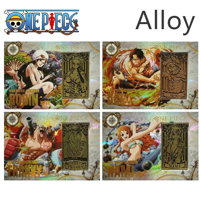 

One Piece Kabago Anime Characters Nico-Robin Bronzing Process Alloy Card Collection Card Cartoon Toys Christmas Birthday Gift