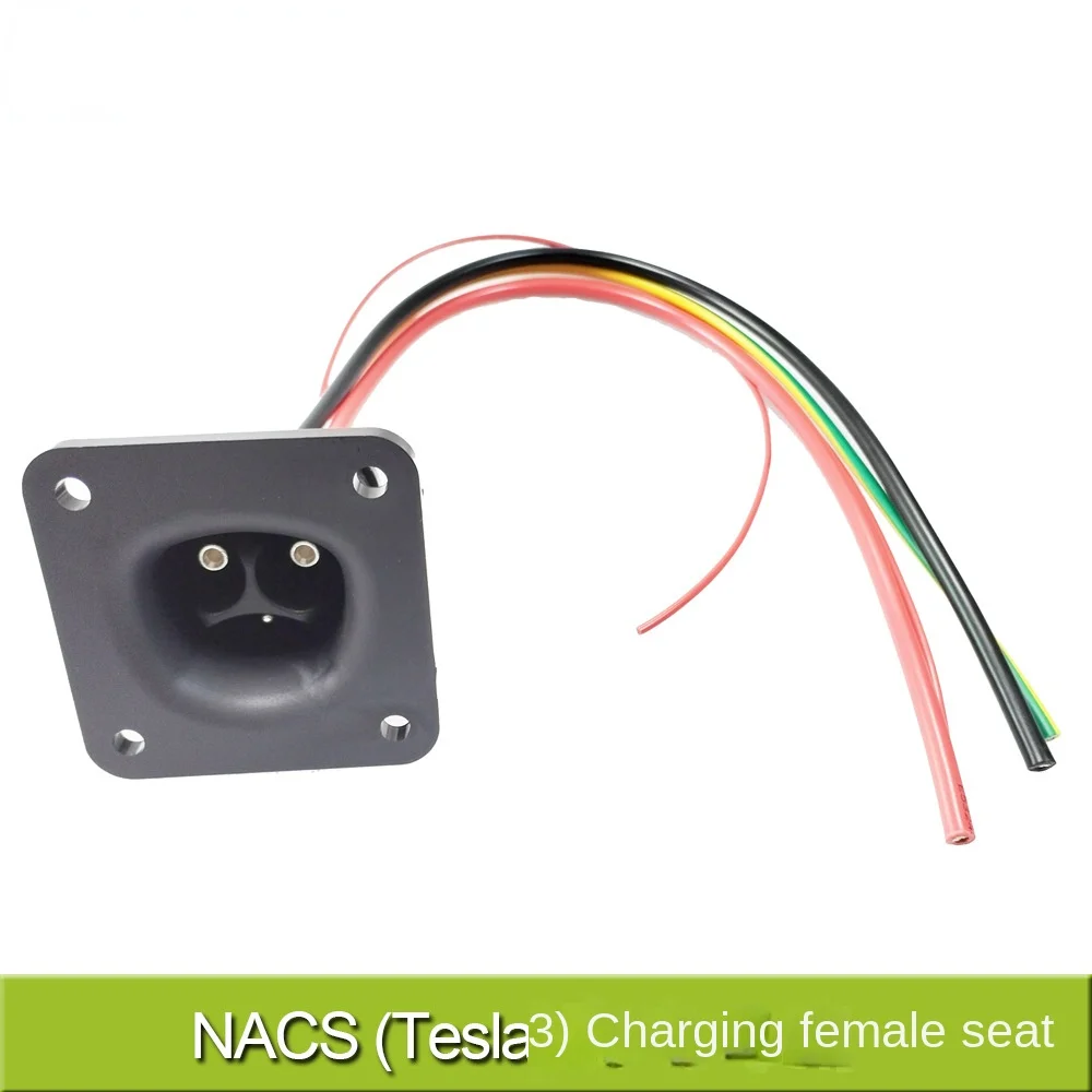 

NACS EV Socket Tesla Connector Plug EV on-Board Charger Socket EV Charging Socket 48A 80A EVSE