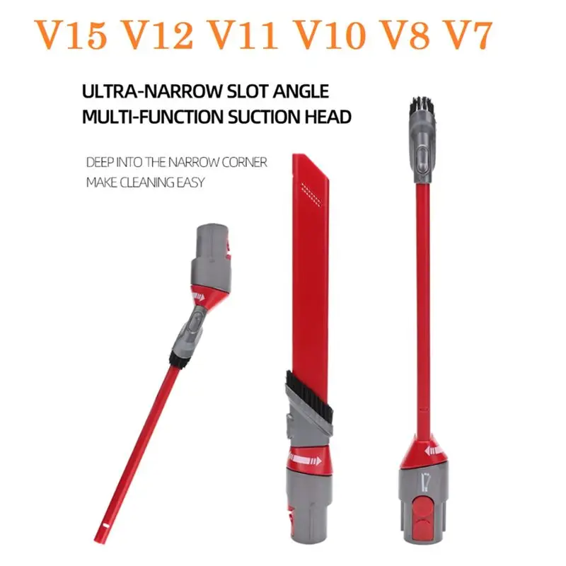 

Насадка ABRG для пылесосов Dyson V7 V8 V10 V11 V15: узкая щелевая насадка + насадка для матрасов + удлинительный шланг + фиксатор-переключатель