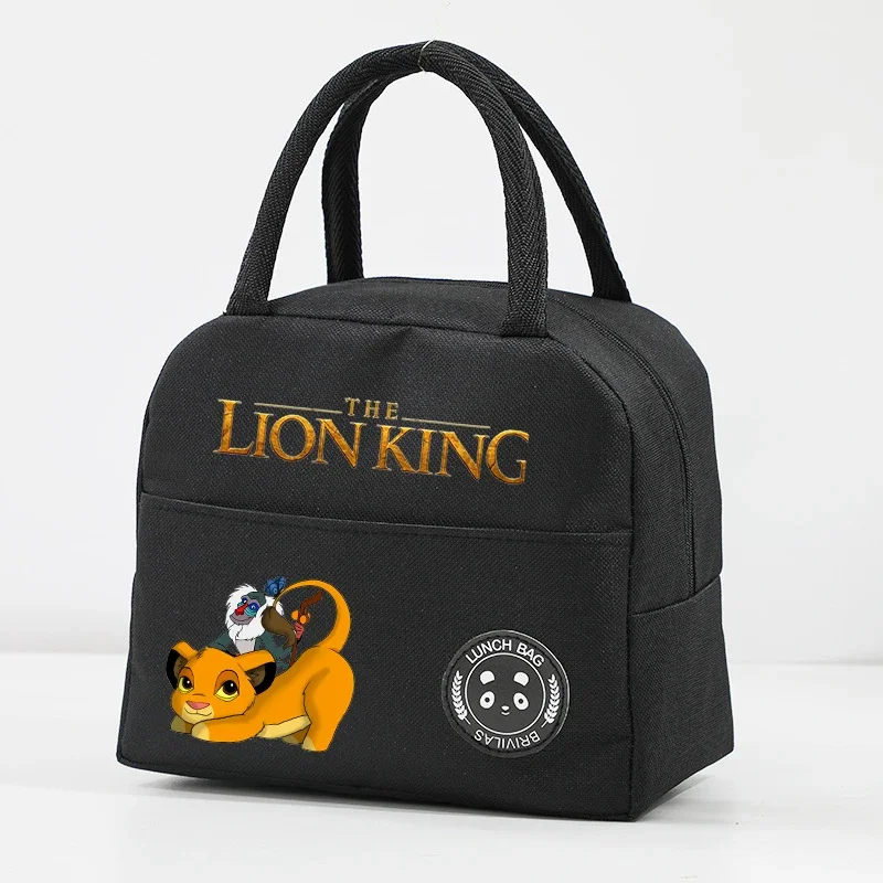 Mufasa The Lion King Lunch Hand Bag Child\'s Teenage Disney Movie Cartoon Cute Lunch Box Men Office Thermal Insulat Case Kid Gift