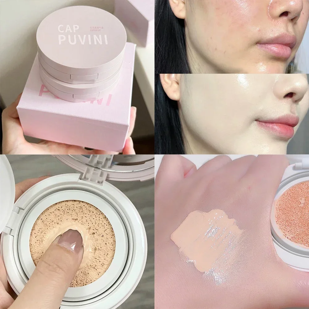 Moisturizing Concealer Air Cushion CC Cream Natural Waterproof Brighten Cushion Foundation High Coverage Makeup Base Cosmetics