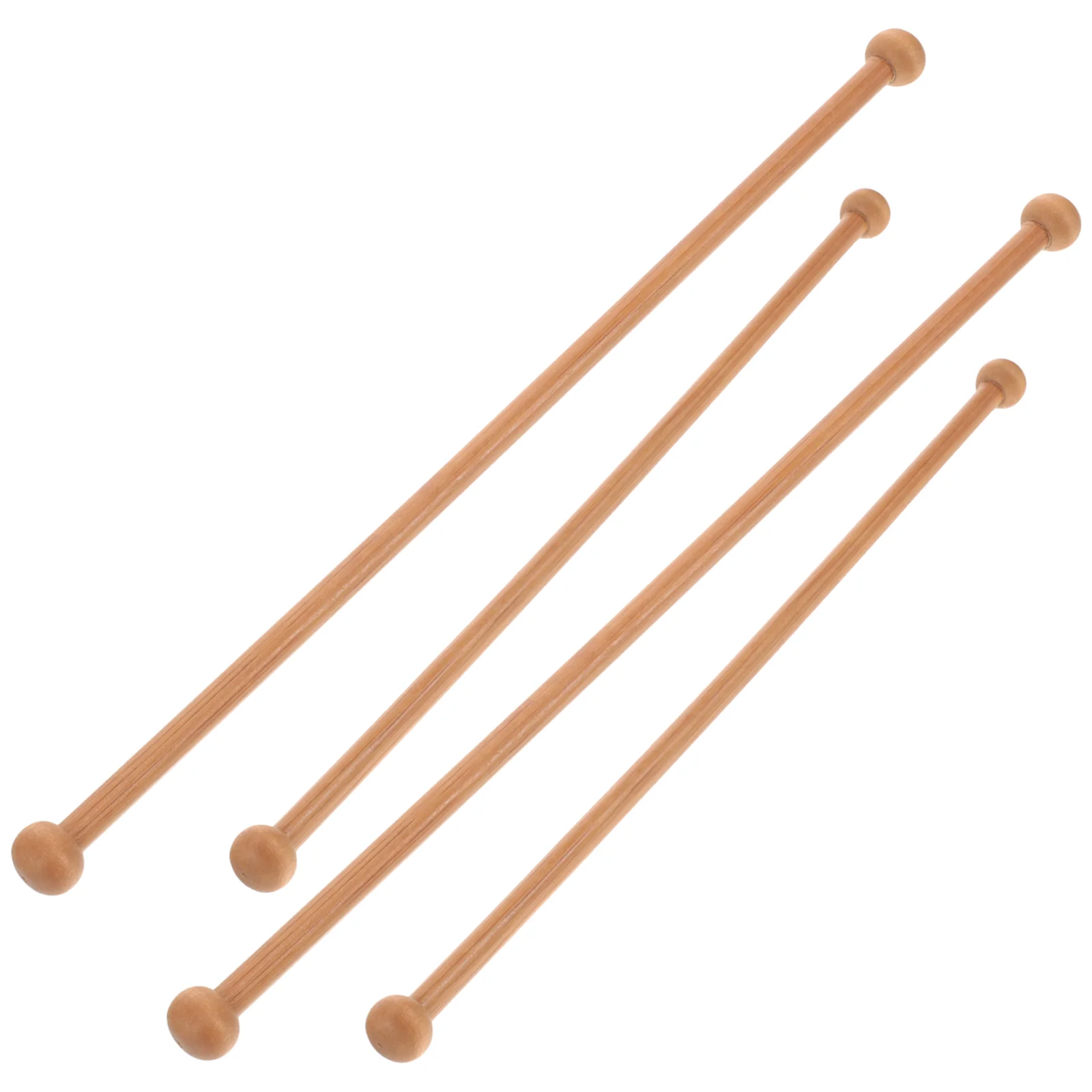 4 Pcs Braided Hanging Rod Tapestry Rods Wood Pole Clothes Rack Accessories Hanger Wooden Weave