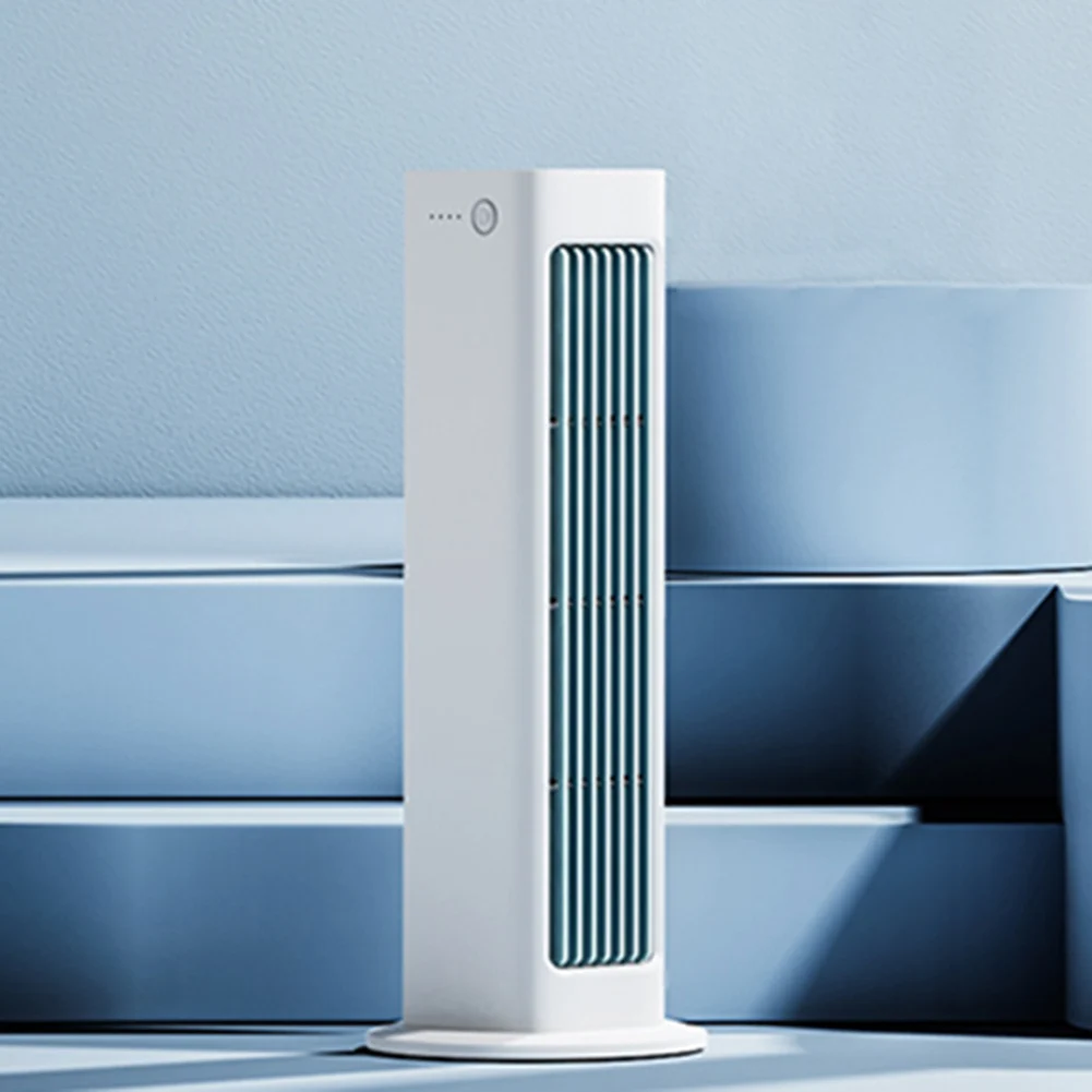 Bladeless Air Cooler Fan 3000mAh Strong Wind Electric Fan Multi-Purpose Desktop Standing Fan for Bedroom Living Rooom Bathroom