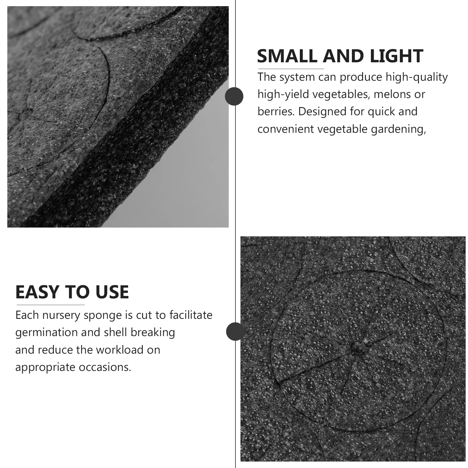 

75Pcs Hydroponic Seedling Planting Sponges Soilless Cultivation Tool for Greenhouse Vegetable Gardening High Yield Hydroponic