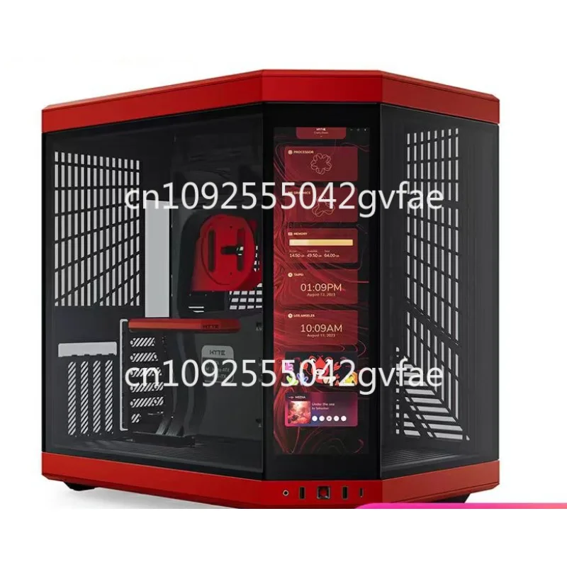 New   Dual Chamber ATX Mid Tower Modern Aesthetic Case with Integrated 4K LCD Touchscreen