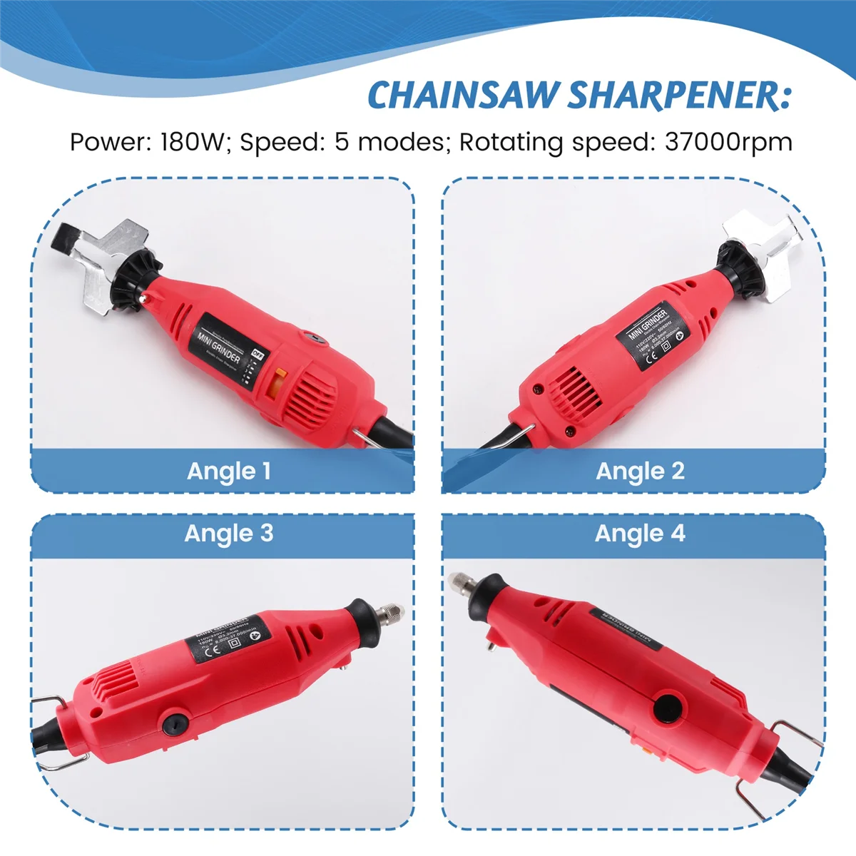 N18R 180 واط 5 التروس مطحنة الطاقة الكهربائية آلة منشار كهربائي طحن بالمنشار شحذ الاتحاد الأوروبي التوصيل