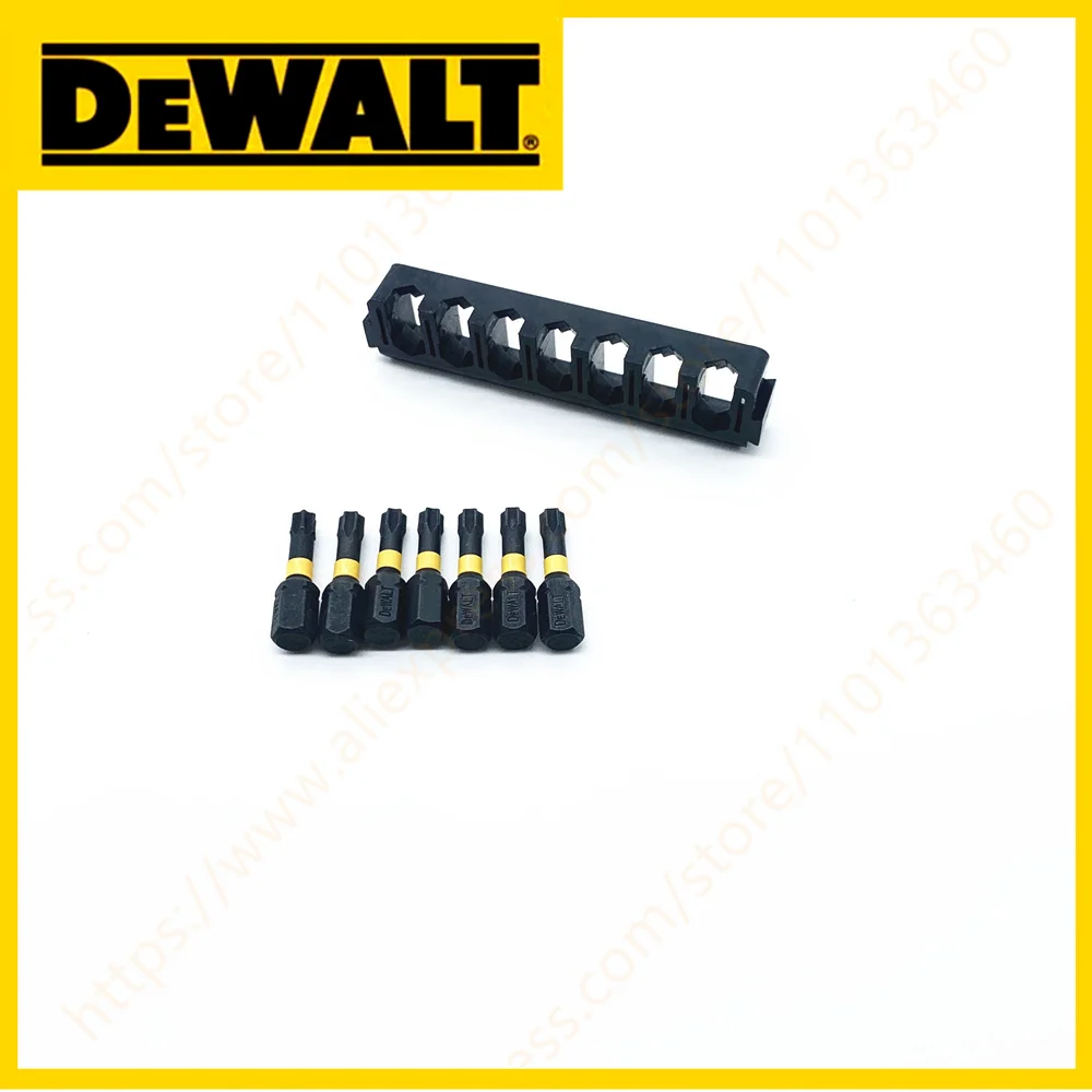 DEWALT 25MM T25 7PCS Impact Forets Haute Vitesse En Acier Dur Métal Tournevis Lot Tête Ensemble