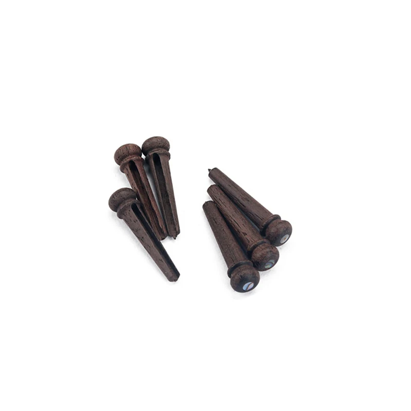 

【MONDAY】Acoustic Guitar Replacement Set Ebony Bridge End Pins Bone Saddle & Nut and wood Bridge Parts