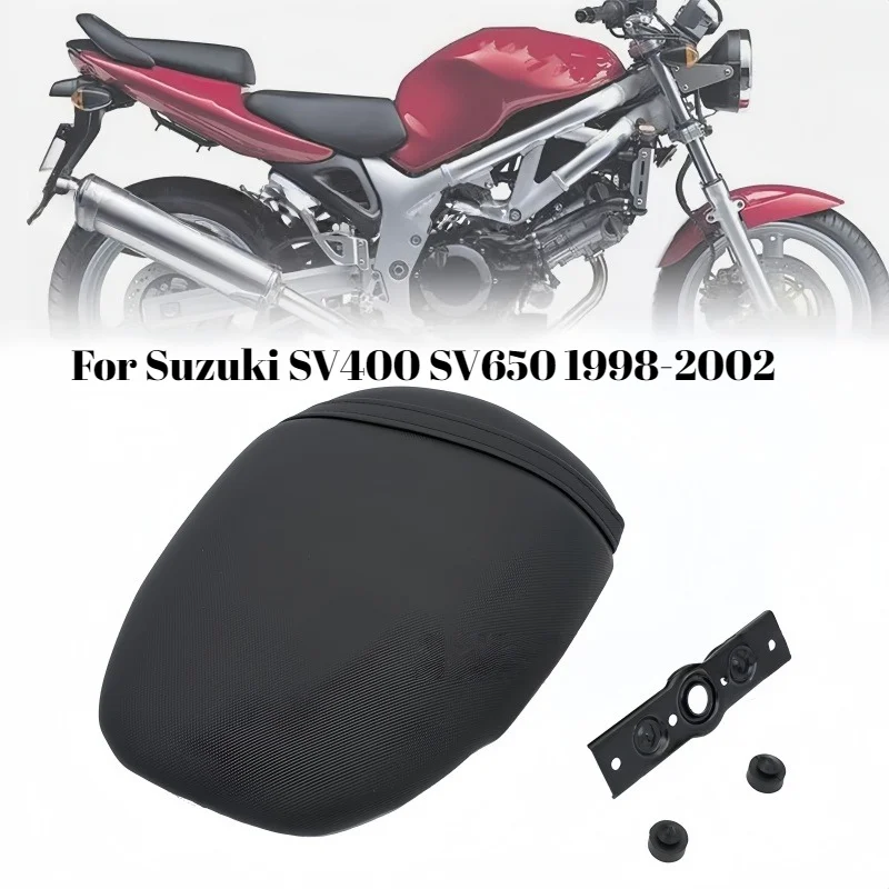 

Motorcycle cushion rear seat bag rear passenger leather seat for Suzuki SV 400 650 SV400 SV6501998-2002