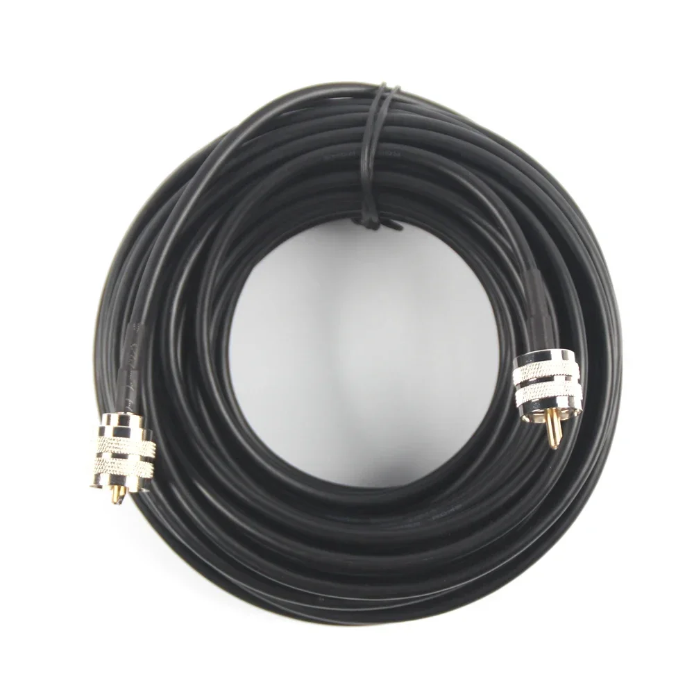 50ft RG58 Coax Coaxial UHF PL-259 Connectors Amateur Ham CB radio Antenna Cable