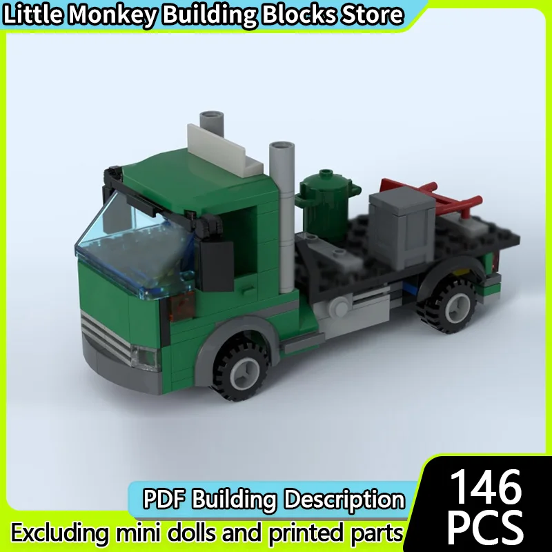 

Модель скоростного гоночного автомобиля MOC, строительные кирпичи, грузовик для доставки груза, модульная технология, детские праздничные подарки, сборка игрушек, костюм