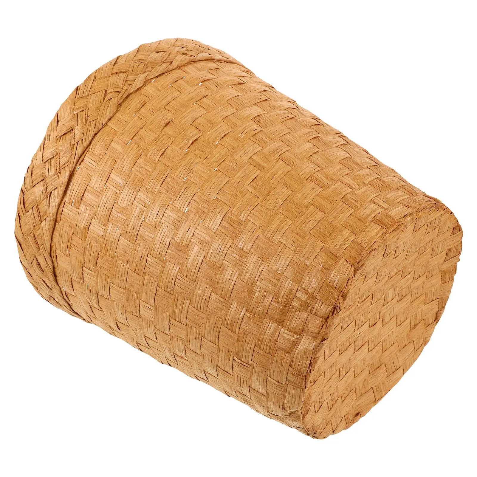 

Rattan Handwoven Trash Can Wicker Waste Basket Paper Bin Home Storage Baskets Bamboo Trash Basket Bedroom Bathroom Waste Bins