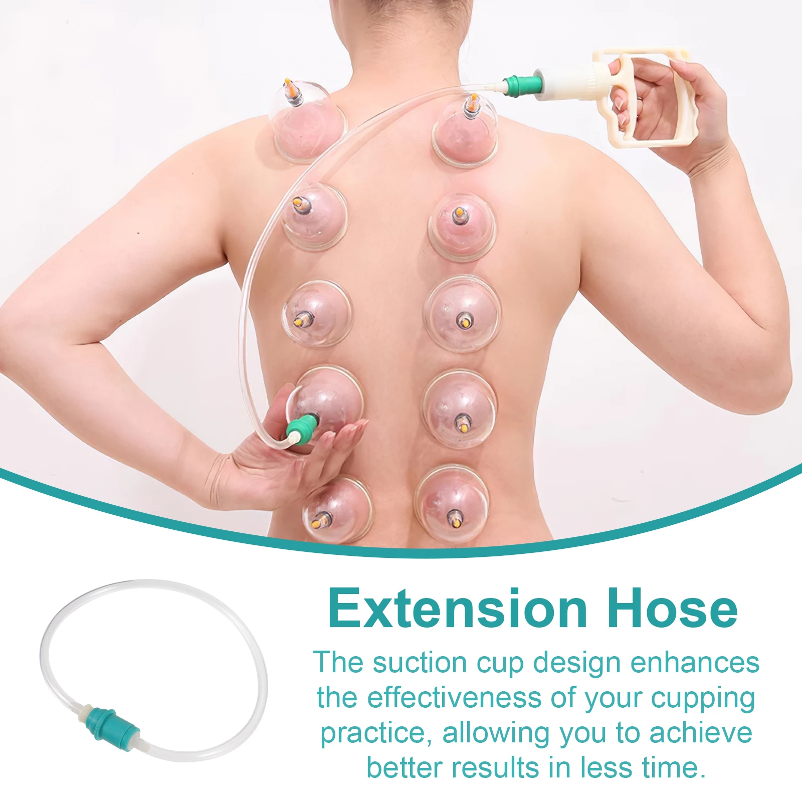 

5 шт., аксессуары для банок, удлинительный шланг, удобный для пользователя дизайн, улучшение кровообращения, релаксация, вакуумная машина, электрические банки