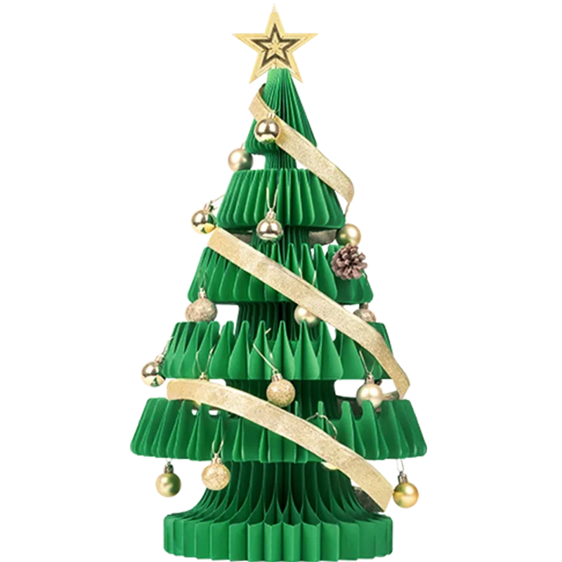 

Folding Christmas tree, New Year decorative tree, small household ornaments Internet celebrity desktop