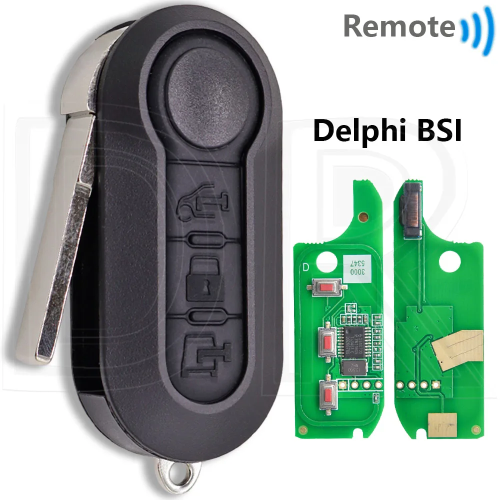 Great ID46 PCF7946 433MHz Car Remote Key For Fiat 500 Punto Panda Bravo Delphi 500L Ducato Citroen Jumper Peugeot Boxer Marelli image 3