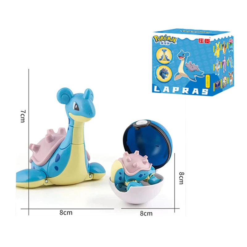Pok é mon boule Transformable mobile Pikachu GENGAR SNORLAX CHARIZARD MEWTWO GYARADOS Figurine jouet pour enfants cadeau de noël