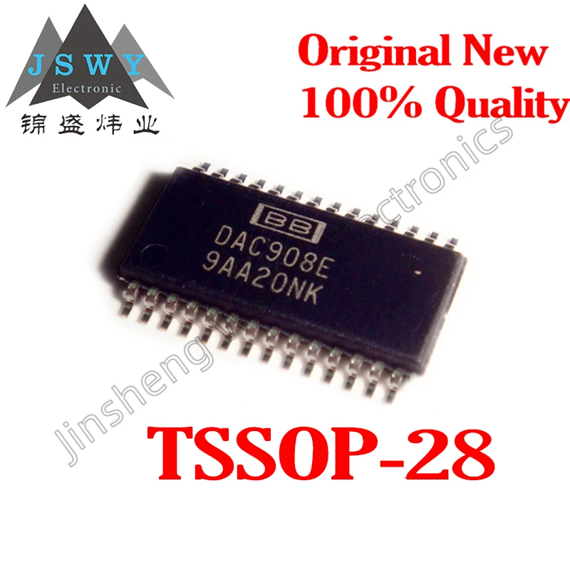 DAC908E DAC908 Brand New Original SMT TSSOP28 8-bit Digital to Analog Converter(DAC) 1~10PCS