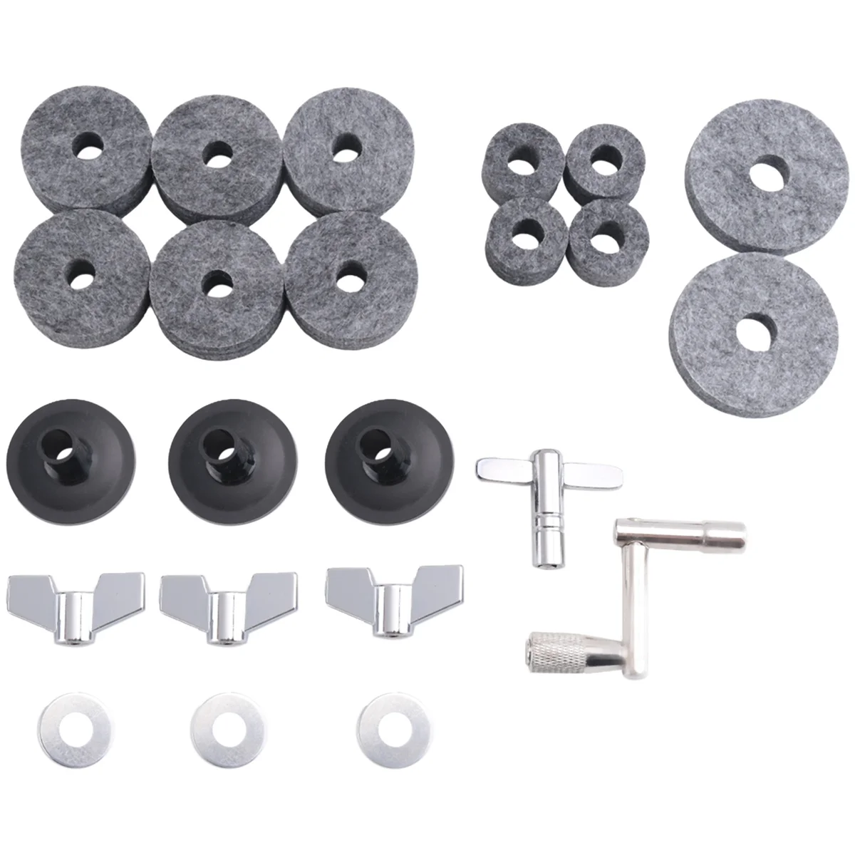 

Сменные аксессуары для тарелок, войлочные фетровые суппорты с гайками, 23 шт.