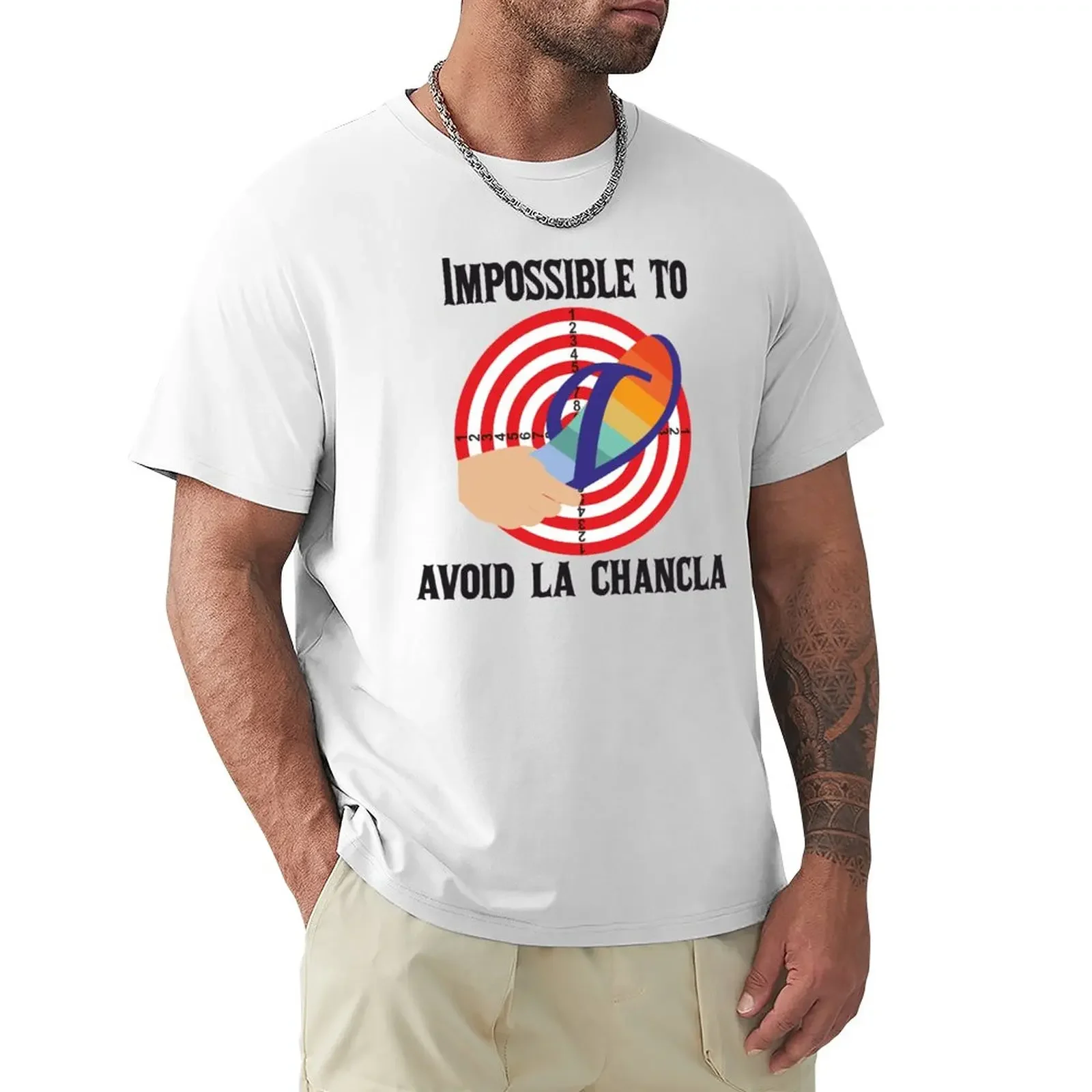 Impossible To Avoid La Chancla T-Shirt korean fashion summer clothes mens workout shirts