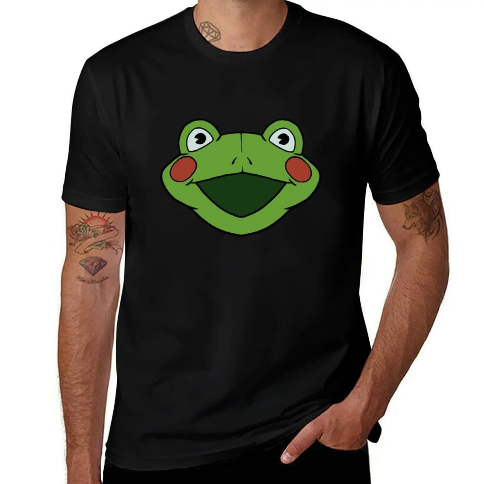 Venture Bros Brick Frog Inspired Mascot Head T-Shirt Big Size Simple T-Shirt