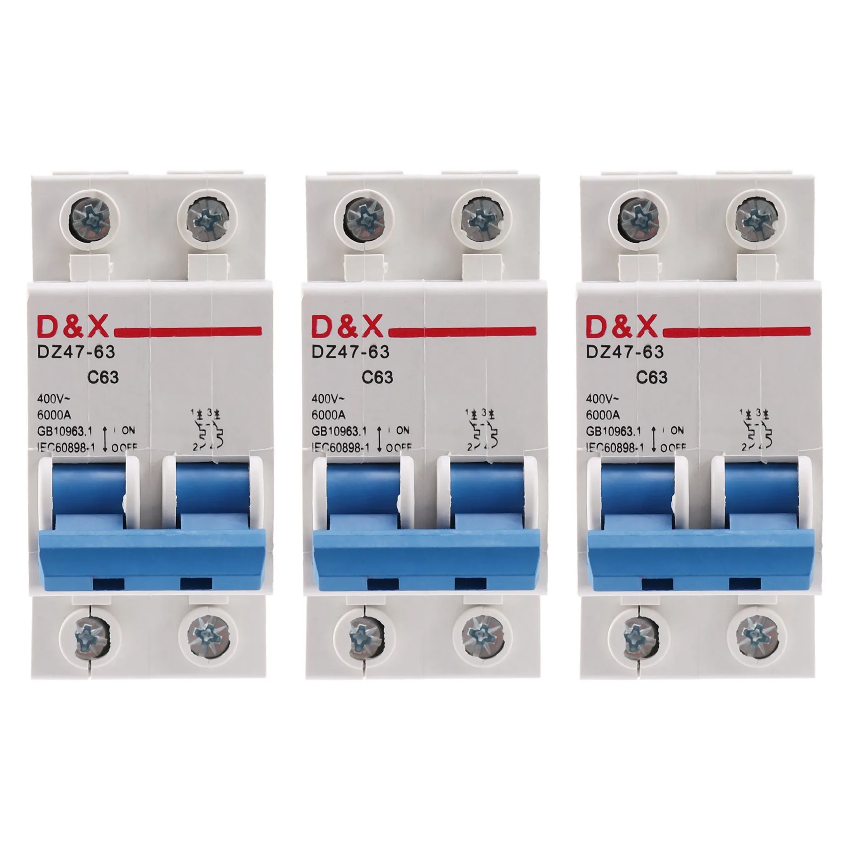 A64K 3X 2P 63A AC400V MCB Solar Energy Photovoltaic (Pv) Solar AC Circuit Breaker