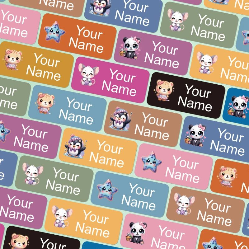 Personalized Name Stickers - F - Tech Office Names ulasan dan harga