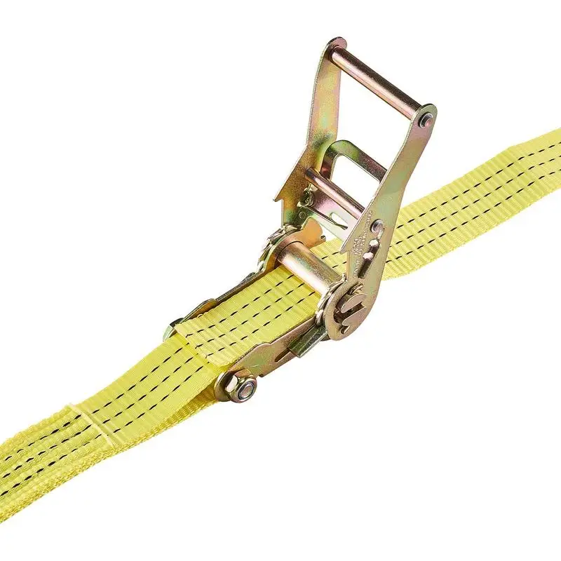 Sangles d'arrimage, 38,1 x 3048 mm, sangles de fixation robustes avec doubles crochets en J, charge de rupture de 3000 kg, sac de transport, mécanisme à cliquet pour déménagements, remorques, motos, kayaks, toits de voitures, lot de 4