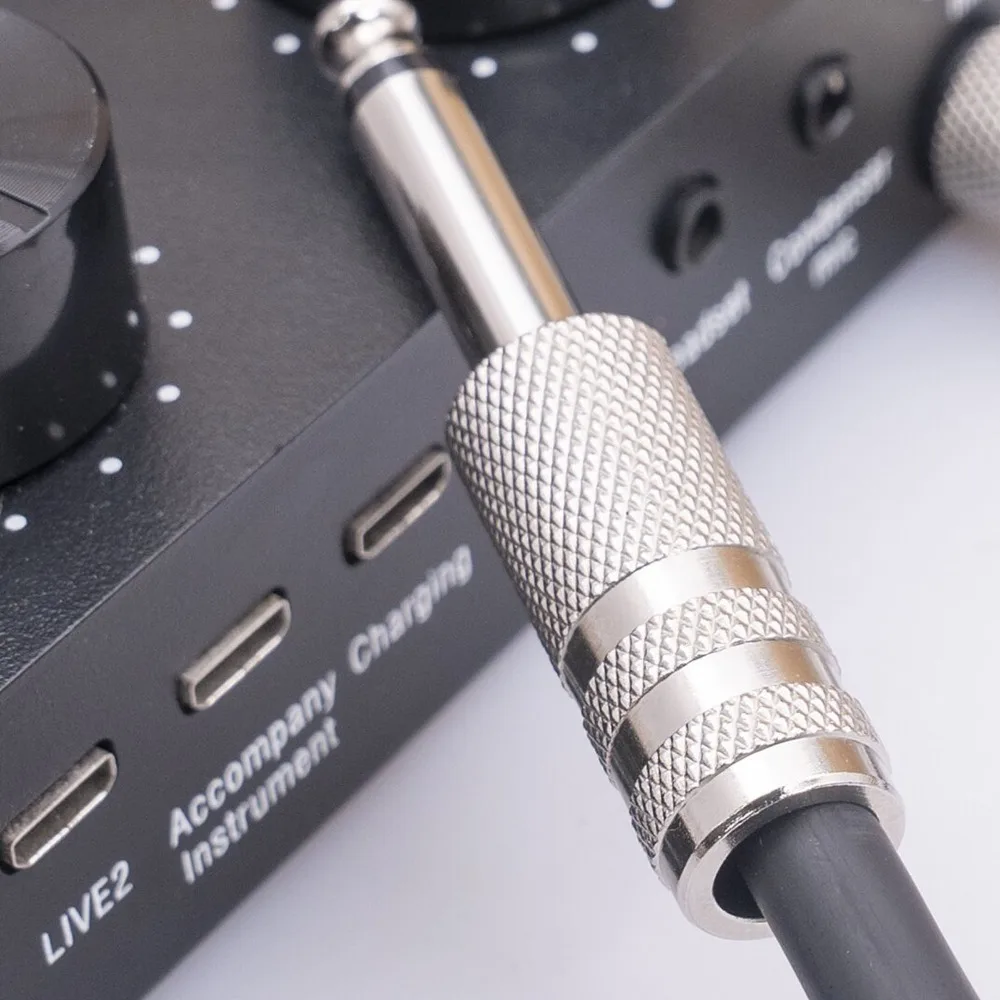 6.35mm to 6.35mm 1/4 Inch Electric Guitar Cable Noise Reduction Low Noise Instrument Cable Sound Instrument Cord for Keyboards