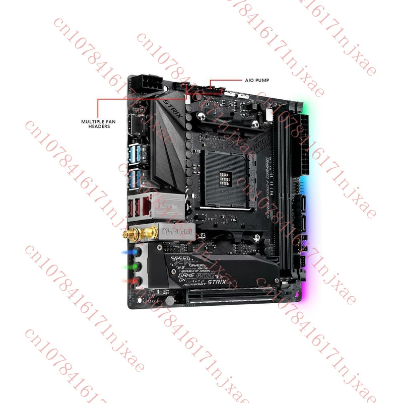 UNTUK ASUS ROG Strix B450-I Gaming Motherboard Mendukung 9800 AMD AM4 32GB DDR4.