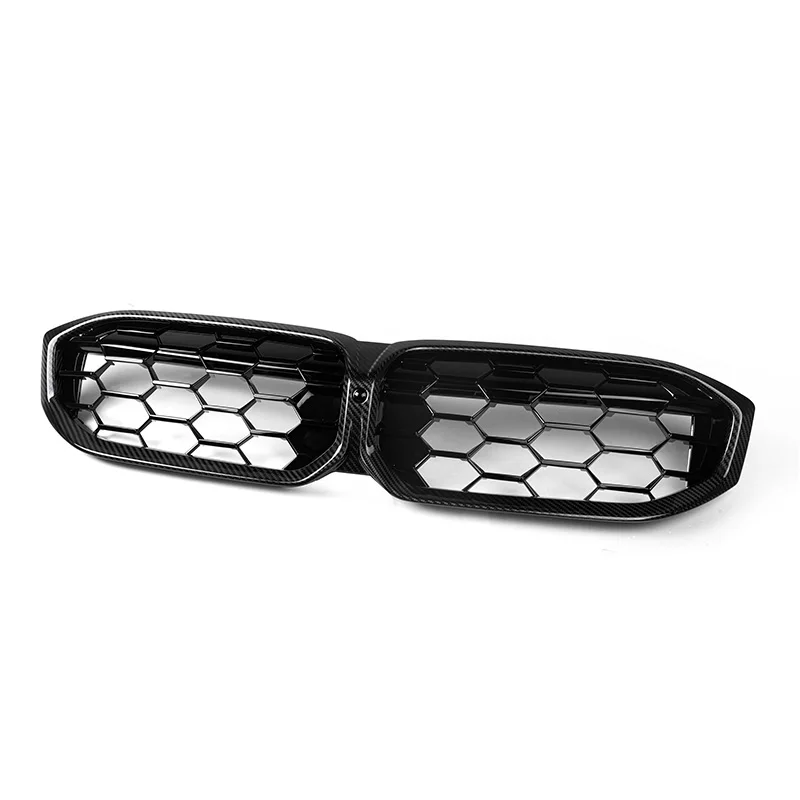 Touring Car Front Bumper Hood Kidney Grille For BMW 3 Series G20 G21 LCI 2023-IN Real Carbon Fiber Racing Grills Replacement