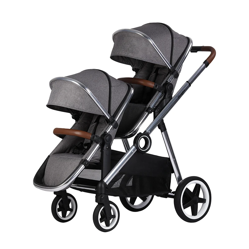 New Arrival Lightweight Reversibale Seat Aluminum Frame Double Strollers And Pram