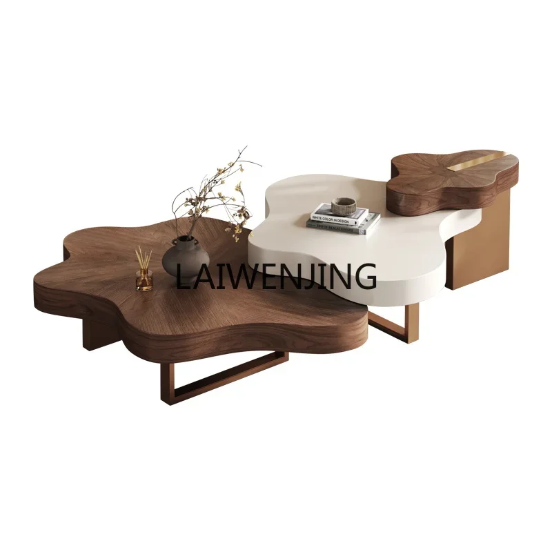 

MJY light luxury cloud coffee table combination medium and ancient style household small apartment living room coffee table