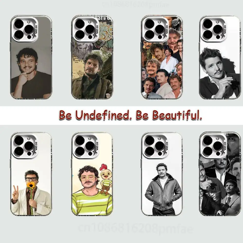 

P-Pedro Pascal White Shockproof Phone Case For iPhone 16,15,14,13,12,11,Pro,XS,Max,Plus,Mini,SE