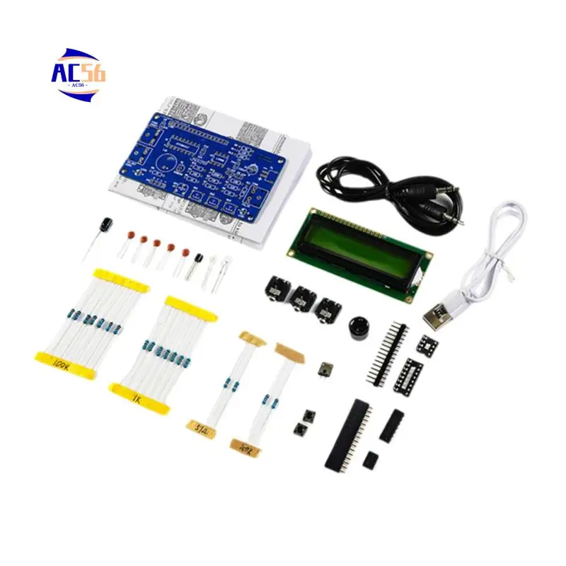 

AC56-Upgraded CW Morse Code Decoder DIY Kit With Digital LCD CW Trainer Morse Code Decoder DIY Electronic Component Kit