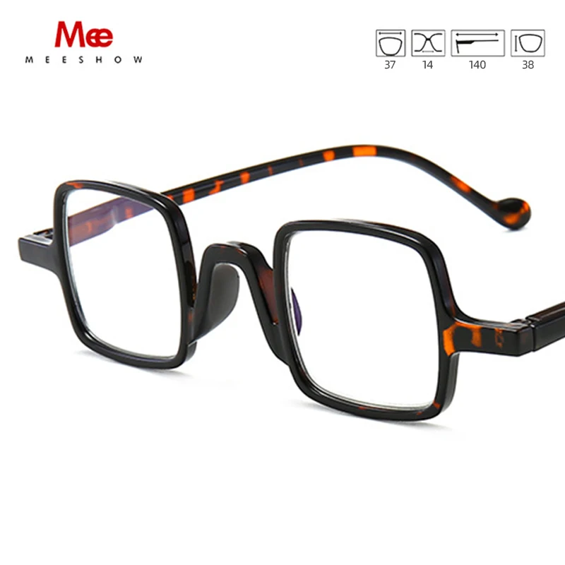 MEESHOW  New Reading Glasses brand Design Women men's stylish Eyeglasses Square slim French trend readers retro presbyopia