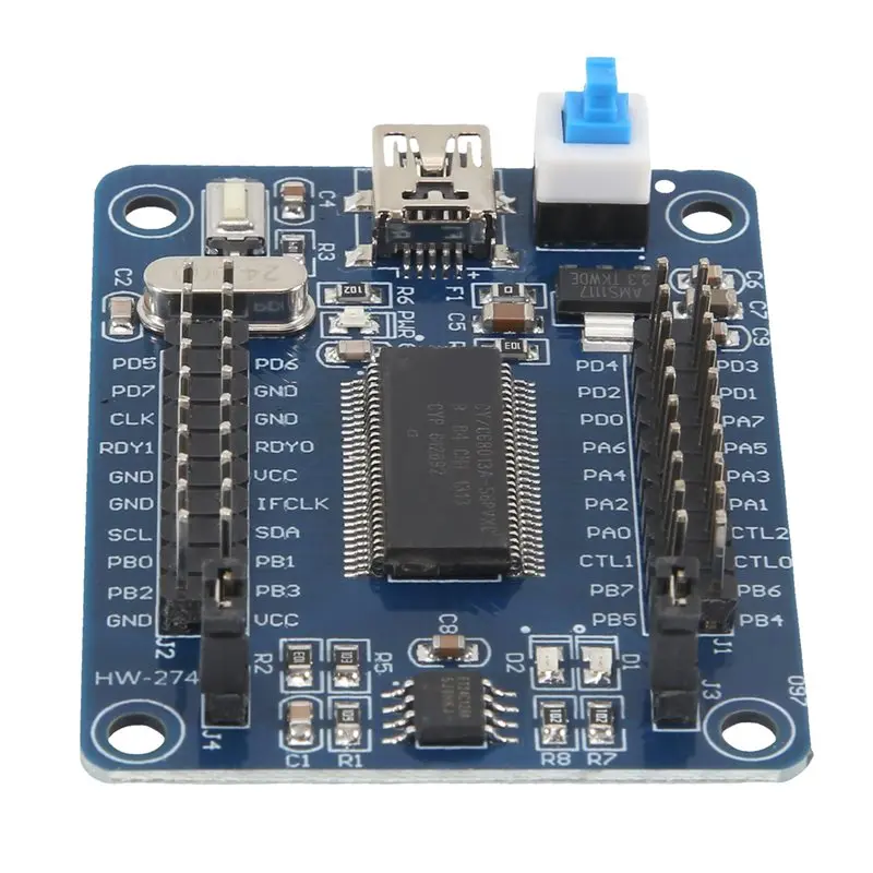 Leading-EZ-USB FX2LP CY7C68013A Development Board USB Analyzer Module Logic Analyzer Multifunction Convenience Module