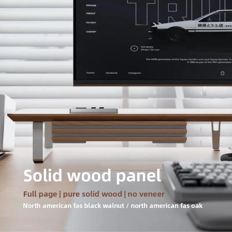 Multifunctional Drawer Slide Silent Fittings Adjustable Desk Riser Accessory Solid Wood Storage Drawers Heavy Duty Bearing Board