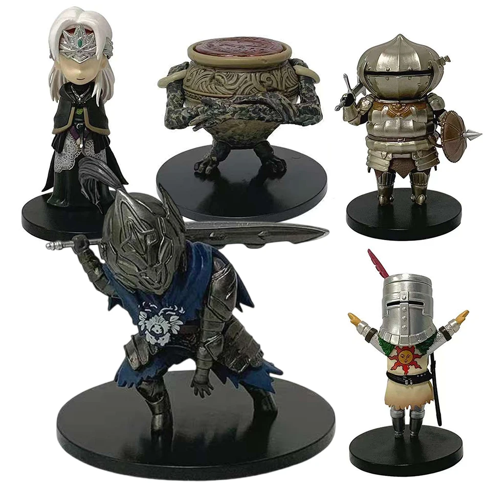 Figura de acción de anime Dark Souls, Solaire Artorias Ornstein, el guardián del fuego, versión Q, muñeco, figura de anime, modelo de juguete.