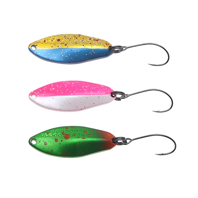 TROUT Spoon 2g 2.3g 3.5g Metal Bait Fishing Lure for Stream Area Trout Material Copper Freshwater Fishing Tackle Gear - view 3