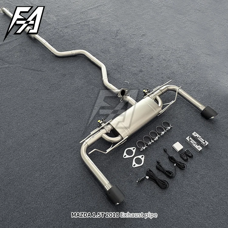 For Changan  1.5T 2018 Stainless Steel Cat Back Exhaust Pipe Boost Performance Electric Valve Exhaust Muffler